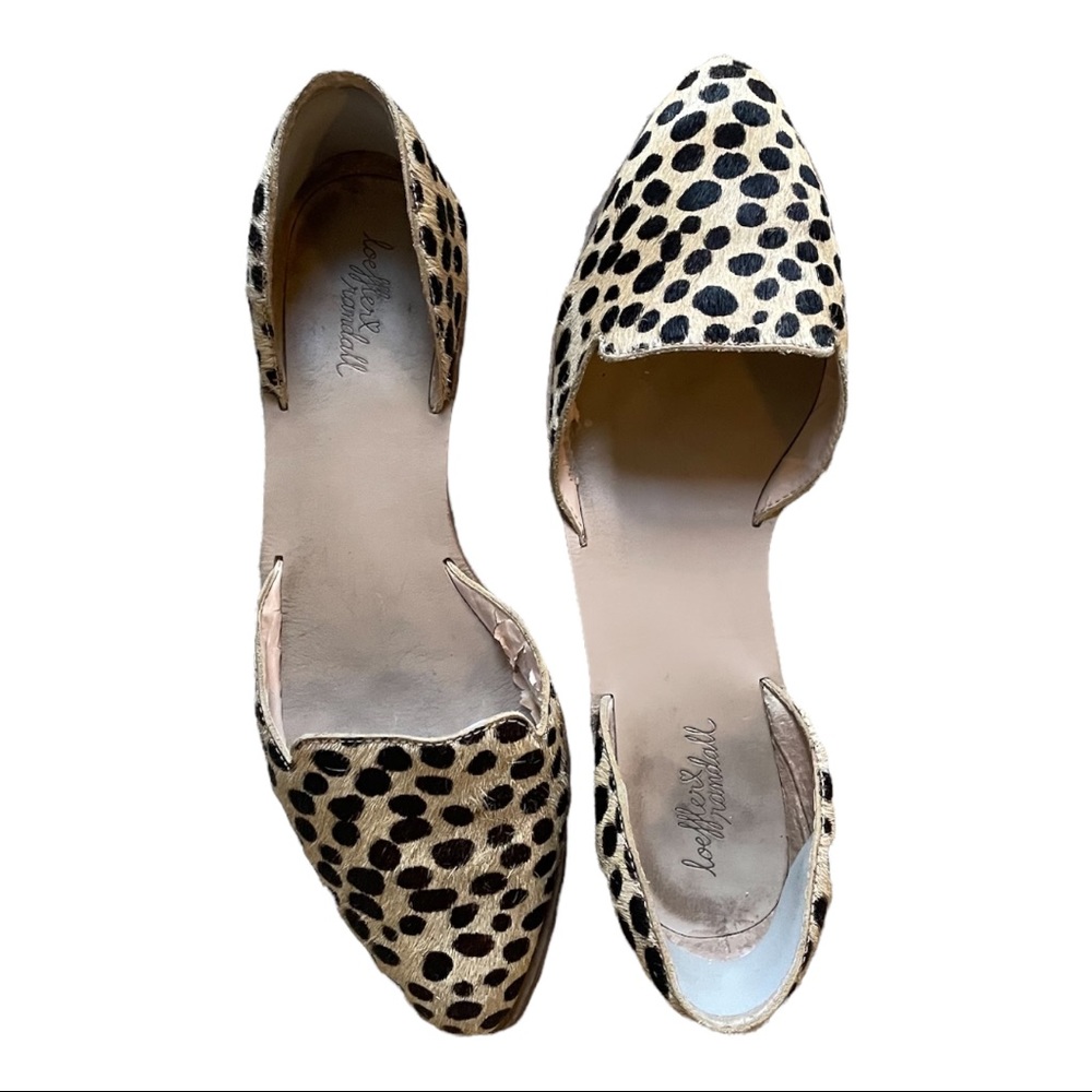 Loeffler Randall - Prue Spotted Calf Hair d'Orsay Flat Size 8